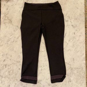 LN Lucy Hatha Collection Black Gray Leggings Small